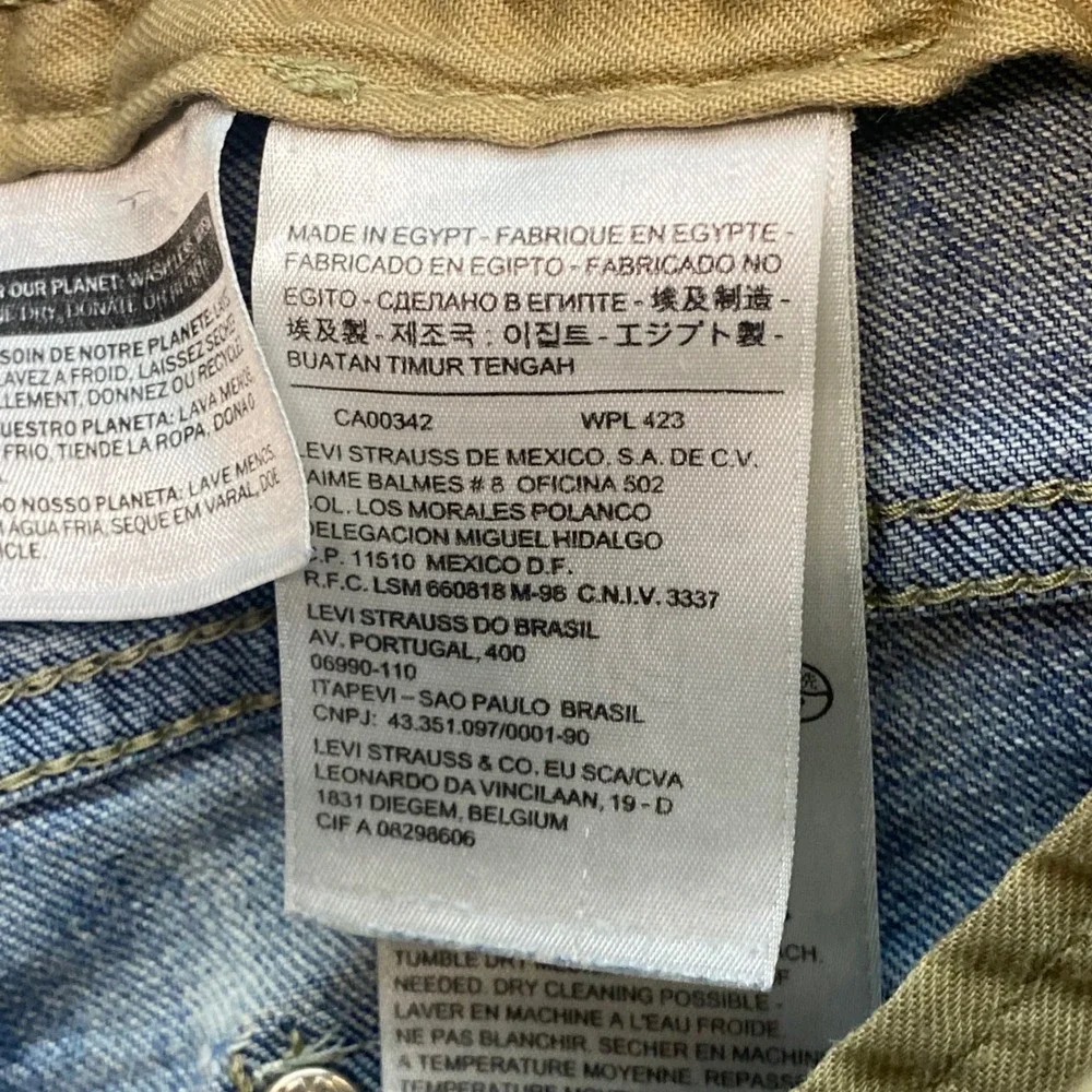 Levi Strauss Slim Straight Jeans Sz 34 Mens Blue Y2K Skater Side Seam Detail